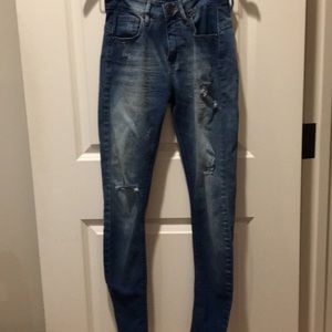 Vintage Tennis Denim Company distressed Jeggings stretchy Jeans women’s size 6